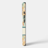 Aangepast monogram Waterverf bladpatroon Case-Mate iPhone Case (Achterkant / Links)