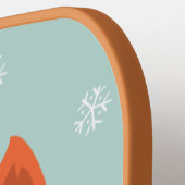 Aangepast monogram Winter Fox Pickleball Paddle (Links Detail)