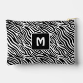 Aangepast monogram zebra patroon etui (Achterkant)