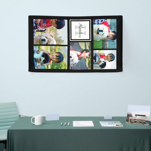 Aangepast monogramma 5 FotomozaïekAfbeelding Colla Spandoek (Beurs)