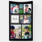 Aangepast monogramma 5 FotomozaïekAfbeelding Colla Spandoek (Verticaal)