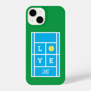 Aangepast monogrammed tennis court iPhone 14 Hoesj iPhone 14 Hoesje