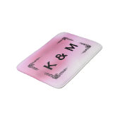 Aangepast monogrammen roze zwijn badmat (Gekanteld)