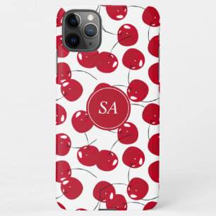 Aangepast mooi, vers Red Cherry-patroon iPhone 11Pro Max Hoesje