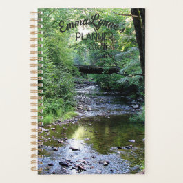 Aangepast mooi zonlicht op waterbergstroom planner