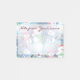 Aangepast Moppig Leuk Grappig Feest Sneeuwmannen P Post-it® Notes