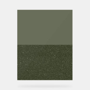Aangepast mos en textuur acryl teken bord