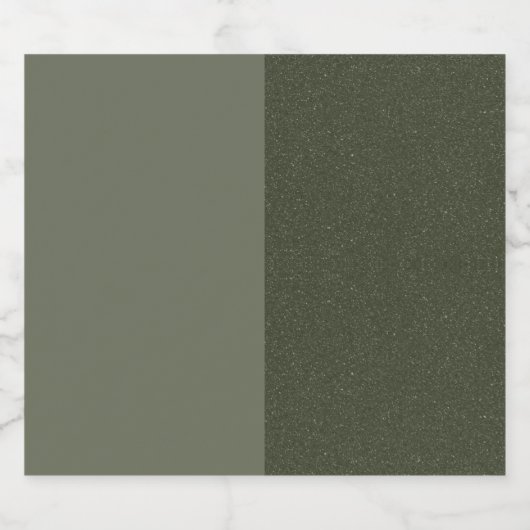 Aangepast mos groen getextureerd flesetiket bier etiket (Enkel label)