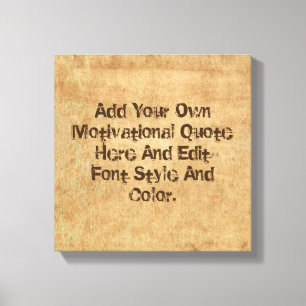 Aangepast motivatie prijsopgave, maak je eigen canvas afdruk