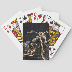 Aangepast motorfietsontwerp pokerkaarten