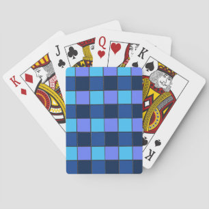 Aangepast mozaïektegel- en pixelrasterpatroon pokerkaarten