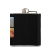 Aangepast multi-foto Afbeelding collage Heupfles (Achterkant)