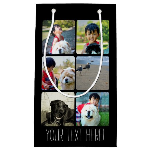 Aangepast multi-foto Afbeelding collage Klein Cadeauzakje (Voorkant)