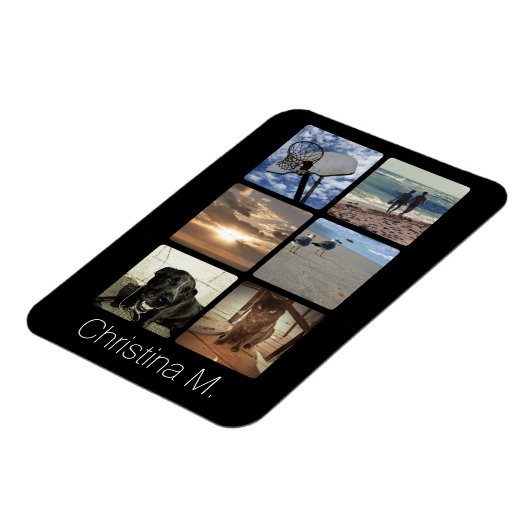 Aangepast multi-foto Afbeelding collage Magneet (Linkerzijde)