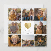 Aangepast, multi-fotoserie - Keepasje Gold Heart (Voorkant)