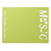 Aangepast MUSIC-blocnote Notitieblok (Voorkant)