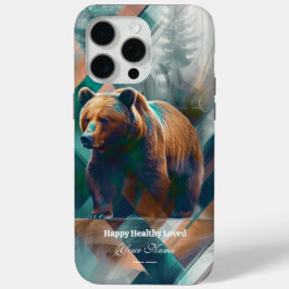 Aangepast: Mystic Forest Beer iPhone 15 ProMax Hoe iPhone 15 Pro Max Hoesje
