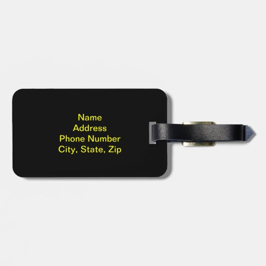 Aangepast mystisch fractaal Bagagelabel (Achterkant horizontaal)