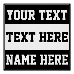 Aangepast naam tekst personaliseren cadeau perfect poster