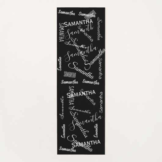 Aangepast naamscript Aangepast monogram Yogamat (Voorkant)