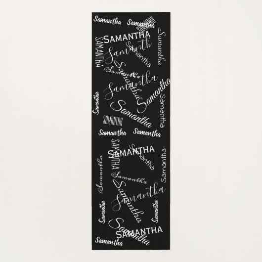 Aangepast naamscript Aangepast monogram Yogamat (Achterkant)