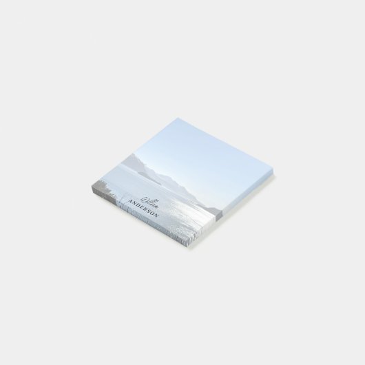 Aangepast naamscript voor fotolandschap post-it® notes (Schuin)