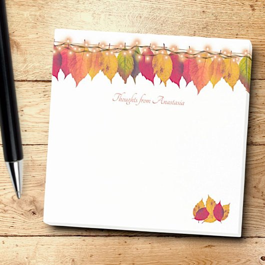 Aangepast najaar seasonal lef Border Firefly Light Post-it® Notes