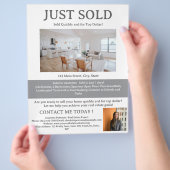 Aangepast net verkocht flyer (Hand)