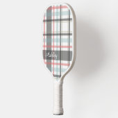 Aangepast neutraal plaatje (rode streep) pickleball paddle (Links)