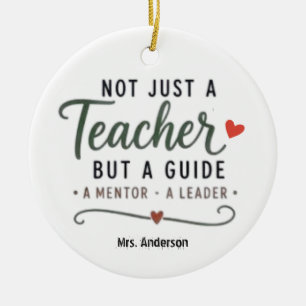 Aangepast Niet Alleen Een Leraar Gids Mentor Leide Keramisch Ornament