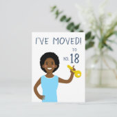 Aangepast nieuw adres briefkaart (Staand voorkant)