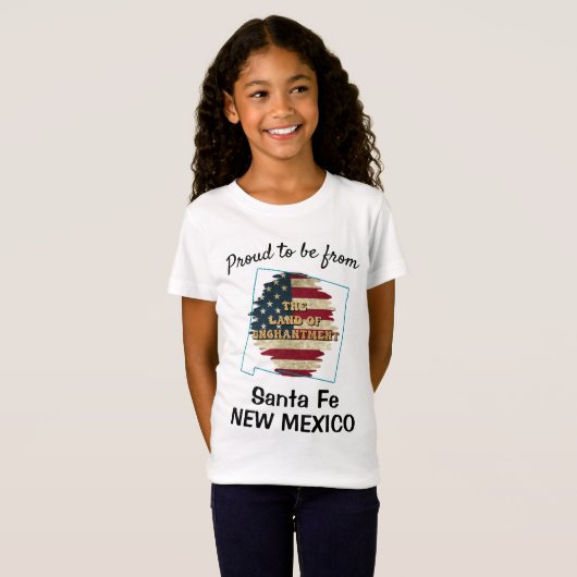 Aangepast nieuw Mexico-land T-Shirt (Voorkant volledig)