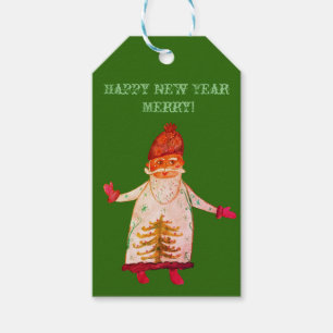 Aangepast Nieuwjaar, Sinterklaas Cadeau Labels Cadeaulabel