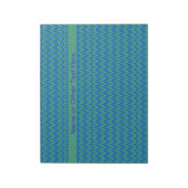 Aangepast Notitieblok jotter, Emerald en Blue Geom (Gedraaid)