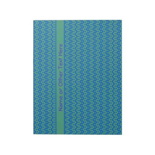 Aangepast Notitieblok jotter, Emerald en Blue Geom (Gedraaid)