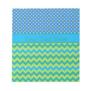 Aangepast Notitieblok of jotter: Polka Dots and Ch
