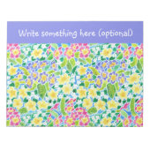 Aangepast Notitieblok of jotter, primroses, poeder (Voorkant)