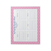 Aangepast Notitieblok Polka Dot Weekly Planner (Gedraaid)
