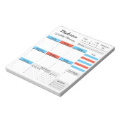 Aangepast Notitieblok voor aangepaste wekelijkse p (Gedraaid)