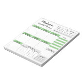 Aangepast Notitieblok voor aangepaste wekelijkse p (Gedraaid)