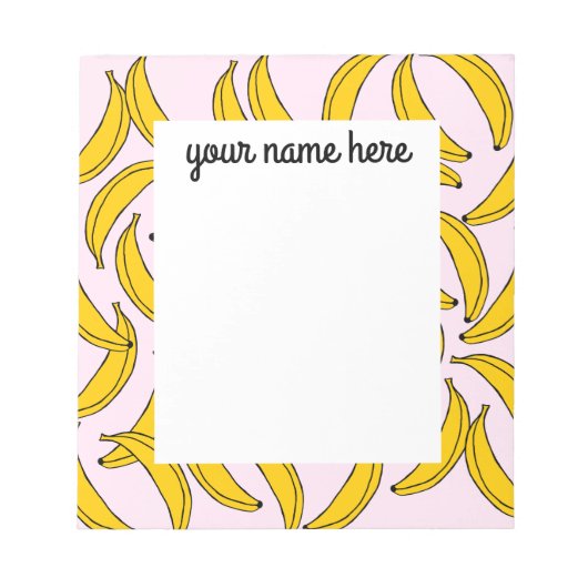 Aangepast Notitieblok voor bananen (Voorkant)
