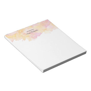Aangepast Notitieblok voor roze en perzikzijde