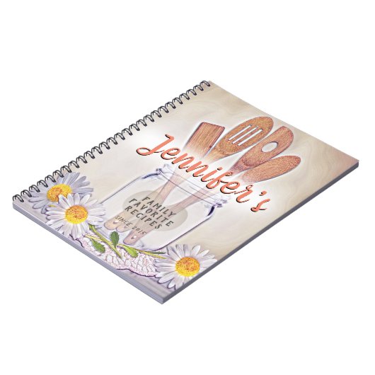 Aangepast Notitieboek Recipe Cookbook (Linkerzijde)