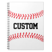 Aangepast Notitieboek voor Baseball Stitches (Voorkant)