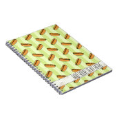 Aangepast Notitieboek voor Hot Dog Pattern (Rechterzijde)