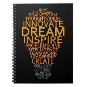 Aangepast notitieboek voor Inspirerend lamp