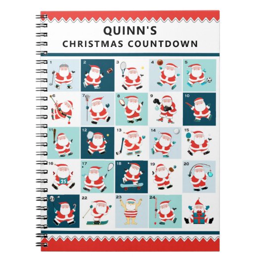 aangepast Notitieboek voor kerstrecorder (Voorkant)