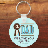 Aangepast nummer één Sleutelhanger van de Vaderdag (Voorkant)