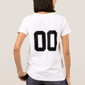 Aangepast nummer football mam t-shirt (Achterkant)