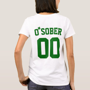 Aangepast nummer zodat Sober Clover St Patrick's D T-shirt